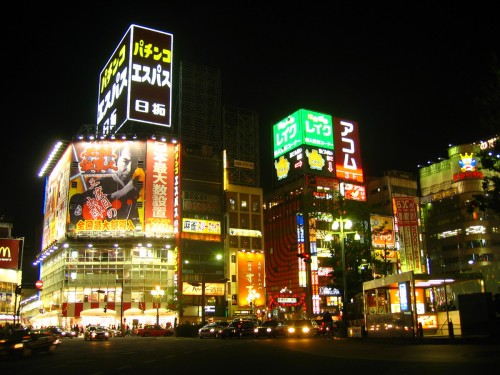 Night lights in Tokyo