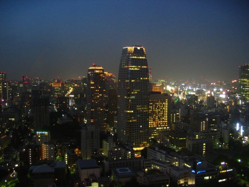 Nightfall from the Tokyo Tower